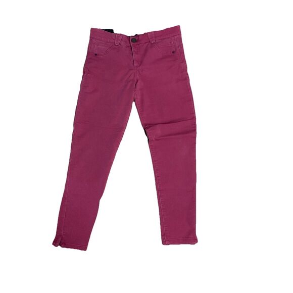 Democracy Mauve Pink Ab Solution Jeans Size 10 Faux Zippers at Ankles - Picture 5 of 7